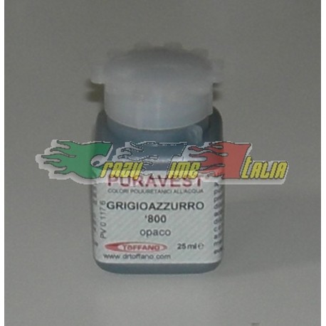 COLORE GRIGIO AZZURRO '800 OPACO POLIURETANICO AD ACQUA 25ML- DR.TOFFANO