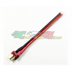 CONNETTORE DEANS / T-PLUG MASCHI CON CAVO SILICONICO 14AWG 10cm