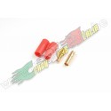CONNETTORI DORATI 3,5MM CON COPERTURA IN PLASTICA (4PZ)
