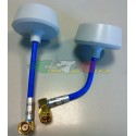 Coppia antenne polarizzate circolari connettori SMA Rx-TX