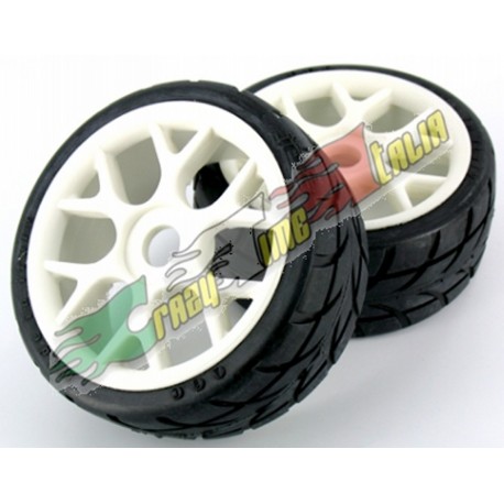 COPPIA GOMME 1/8 RALLY PYTHON CERCHIO GIALLO SH10