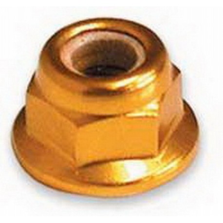 DADI AUTOBLOCCANTI M4 FLANGIATI COLOR ORO (4PZ)