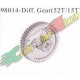 RICAMBI HIMOTO / HSP 98014 - DIFF. GEAR (52T/15T)