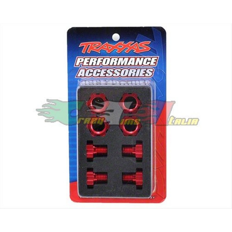 TRAXXAS 7758T Dadi 17mm Alluminio Arancione