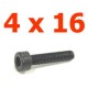 VITI CILINDRICHE TESTA ESAGONALE 4X16MM (10)