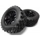 VRX RACING - COPPIA GOMME COMPLETE 1/10 MONSTER TRUCK CERCHI NERI