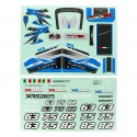RICAMBI XRIDER - FOGLIO ADESIVI BLU PER CARROZZA