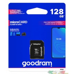 GOODRAM - microSD 128GB CARD class 10 UHS I + adapter