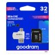 GOODRAM - MicroSD 32GB CARD class 10 + adpter + card reader