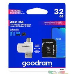 GOODRAM - MicroSD 32GB CARD class 10 + adpter + card reader