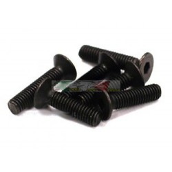 Viti in acciaio testa svasata a brugola M3x14 durezza 8.8 per 1:10 (6PZ)