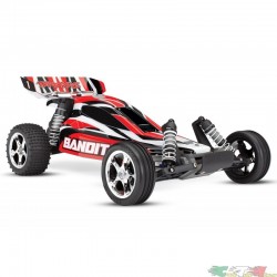 TRAXXAS 24054 - BANDIT 2WD OFF-ROAD BUGGY 1:10 BUGGY ELETTRICO RTR ROSSO