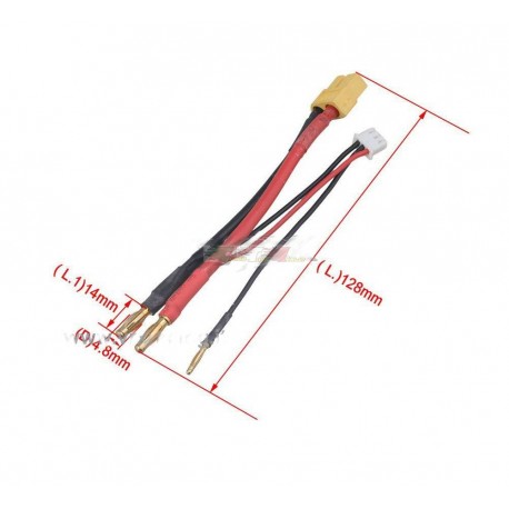 Bnineteenteam Adattatore Convertitore Da XT90 Maschio A XT60 Femmina – Per Batterie Lipo E Modelli RC