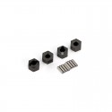 TRAXXAS 9750 - SET TRASCINATORI ESAGONALI 7MM (4)+ SPINE (8) PER 1/18