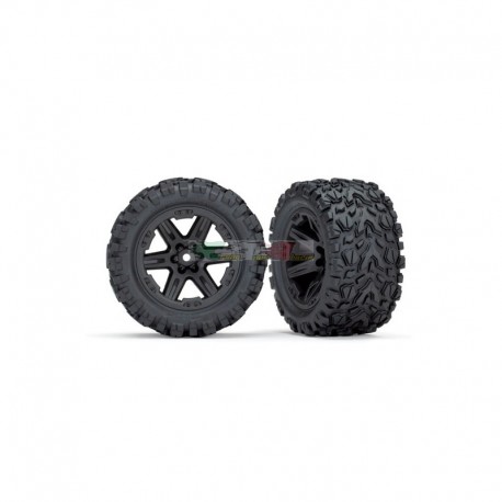 TRAXXAS 6773 - COPPIA GOMME +CERCHI NERI MOD. TALON