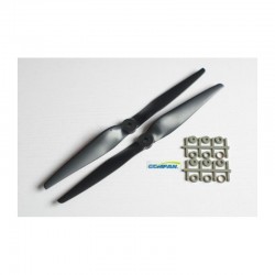 GEMFAN - 2 Coppie Eliche caricate al carbonio 11x50 stile Graupner (4)