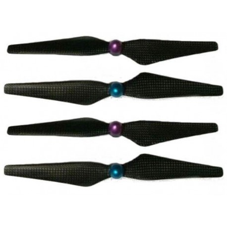 GEMFAN - Eliche 9X4,5 autobloccante CF Nero Per DJI Phantom 2 - 4 pz