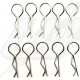 CLIP GRANDI 1/8 COLOR ARGENTO(10PZ)