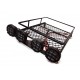 HIMOTO - Portabagagli in metallo per crawler 1/10 1/8 con 4 led luce bianca