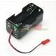 PORTA BATTERIA 4 STILO ATTACCO JST