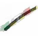 GUAINA TERMORESTRINGENTE DA 6MM NERA 10CM