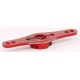 SQUADRETTA SERVO DOPPIO 24T HITEC ALLUMINIO ROSSO