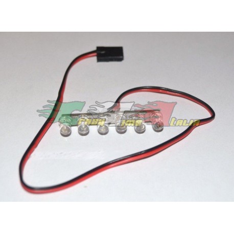 Kit luci composto da 6 LED bianchi attacco JST