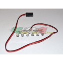 Kit luci composto da 6 LED bianchi attacco JST