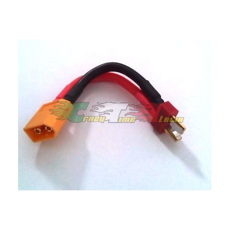 ADATTATORE T-PLUG MASCHIO + XT60 MASCHIO