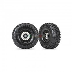 TRAXXAS 8172 - PNEUMATICI E CERCHI 2.2" METHOD NERO CROMATO BEADLOCK