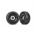 TRAXXAS 8172 - PNEUMATICI E CERCHI 2.2" METHOD NERO CROMATO BEADLOCK