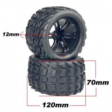 RICAMBI VRX 10723 - Coppia Ruote ricambio