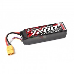TEAM CORALLY - BATTERIA LIPO 7200MHA RACING 60C 4s 14.8v SEMISOFT XT90