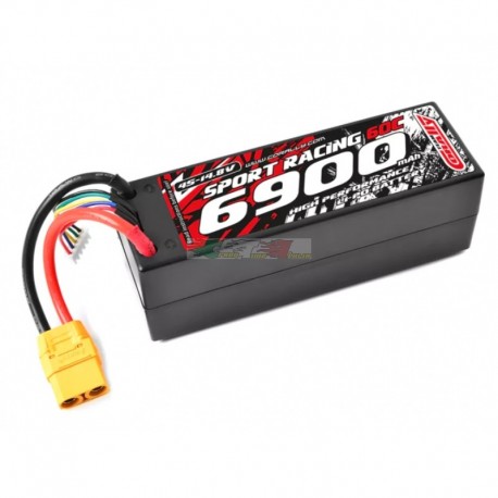Team Corally Batteria Lipo 6900Mah 4S 14,8V Power Racing 60c Hard Case - XT-90