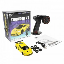Modster Mini Racer 4WD Thunder V1 Auto 1:40 RC Gialla