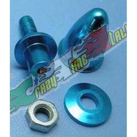 MOZZO ALLUMINIO ANODIZZATO CON GRANO ALBERO 5 FORO 2,3MM