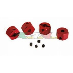 RICAMBI RALLY LEGENDS - SET TRASCINATORI ESAGONALI IN ALLUMINIO ROSSI