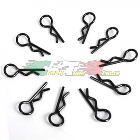 ROBITRONIC CLIP PER CARROZZE NERE 1/8 (10PZ)