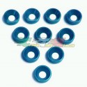 RONDELLE CONICHE ALLUMINIO BLU 4MM