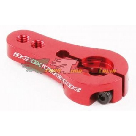 SQUADRETTA SERVO 24T HITEC ALLUMINIO ROSSO