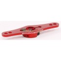 SQUADRETTA SERVO DOPPIO 24T HITEC ALLUMINIO ROSSO