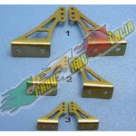 SQUADRETTE IN ALLUMINIO GOLD L15 X H20mm 2 PEZZI