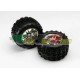 TRAXXAS 5174R - COPPIA GOMME TRAXXAS ASSEMBLATE CON CERCHIO
