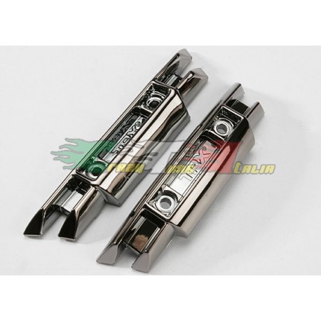 TRAXXAS 5335X - PARAURTI PLATINO ANTERIORE E POSTERIORE REVO