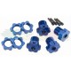 TRAXXAS 5353X - DADI RUOTA 17mm SCANALATI ANODIZZATI BLU (4PZ) + TRASCINATORI