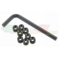 TRAXXAS 7033X -DADI REGISTRO UNIBALL IN ALLUMINIO