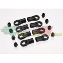 TRAXXAS 7059 - ROND ENDS + UNIBALL 1/16 (8)