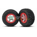 TRAXXAS 7073A - COPPIA GOMME + CERCHI SLASH 1/16