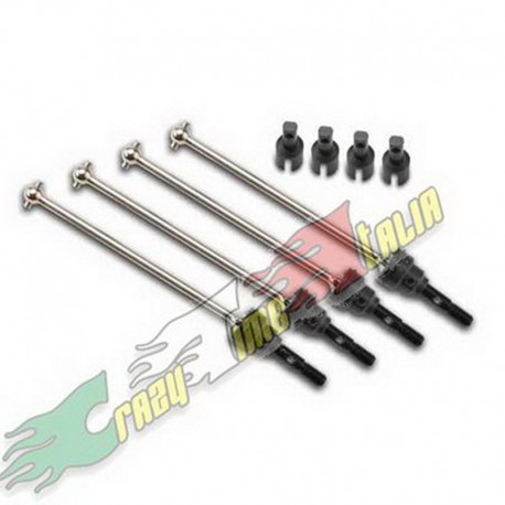TRAXXAS 7151X - SET SEMIASSI CVD COMPLETI IN ACCIAIO 1/16 E-REVO