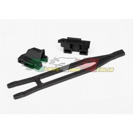 TRAXXAS 7426 - BLOCCA BATTERIA + SOSTEGNI AVANTI E DIETRO PER VXL 1/10